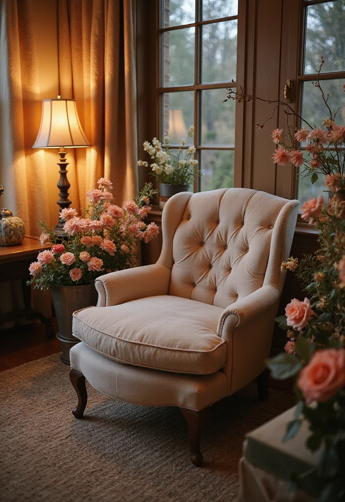 Artificial Flowers Decoration Home Decor: A Blooming Guide with 20 Lively Styling Inspirations - 6. Cozy Corner Nooks