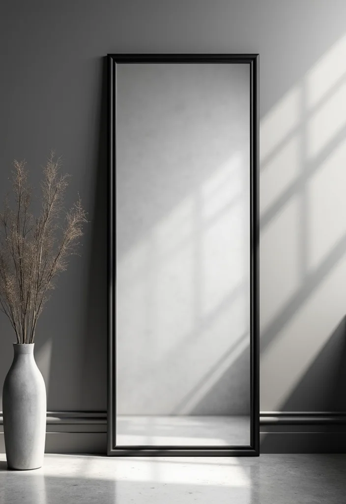 Black and White Home Decor: A Modern Guide with 18 Sleek Monochrome Inspirations - 13. Statement Mirrors