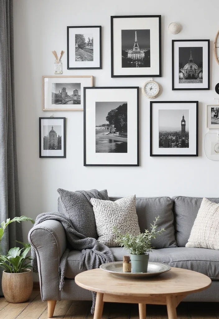 Black and White Home Decor: A Modern Guide with 18 Sleek Monochrome Inspirations - 18. Personal Touches in Monochrome