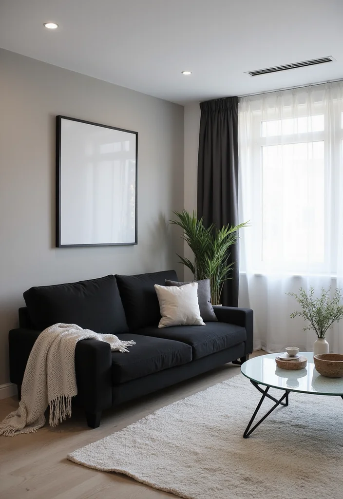 Black and White Home Decor: A Modern Guide with 18 Sleek Monochrome Inspirations - 3. Minimalist Furniture Choices