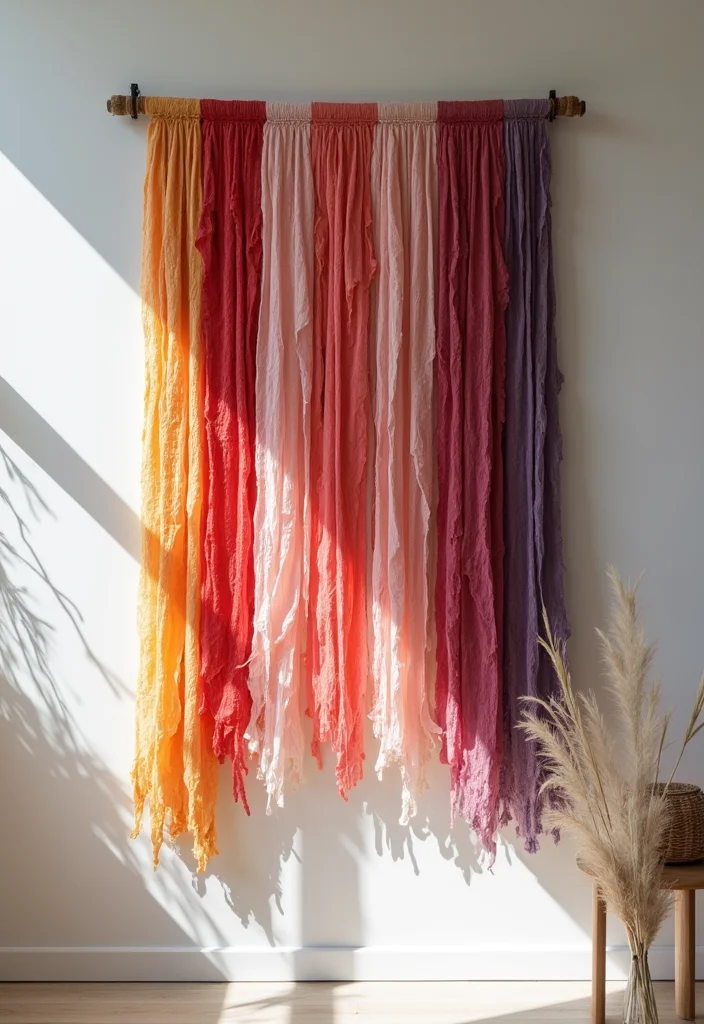 Cheap DIY Home Decor Easy Creative: A Savvy Guide with 17 Simple Crafting Inspirations - 13. DIY Fabric Wall Hanging