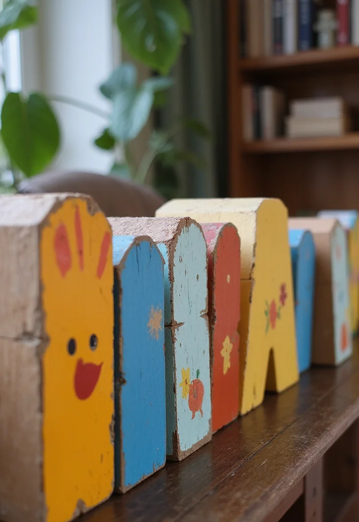 Cheap DIY Home Decor Easy Creative: A Savvy Guide with 17 Simple Crafting Inspirations - 17. Simple Wooden Block Decor