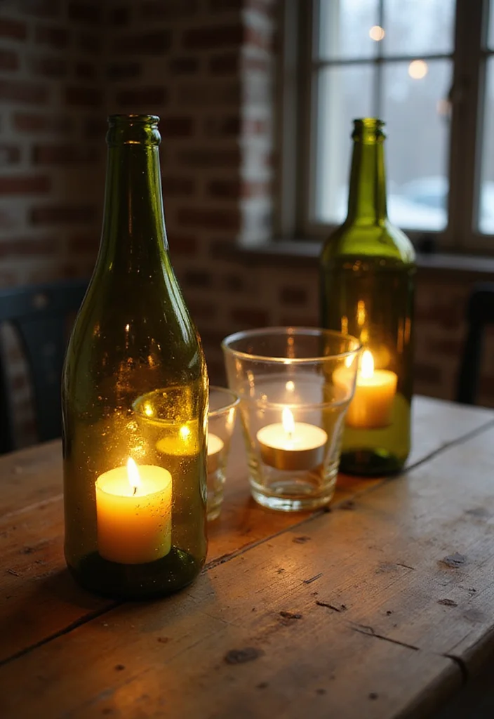 Cheap DIY Home Decor Easy Creative: A Savvy Guide with 17 Simple Crafting Inspirations - 6. Upcycled Candle Holders