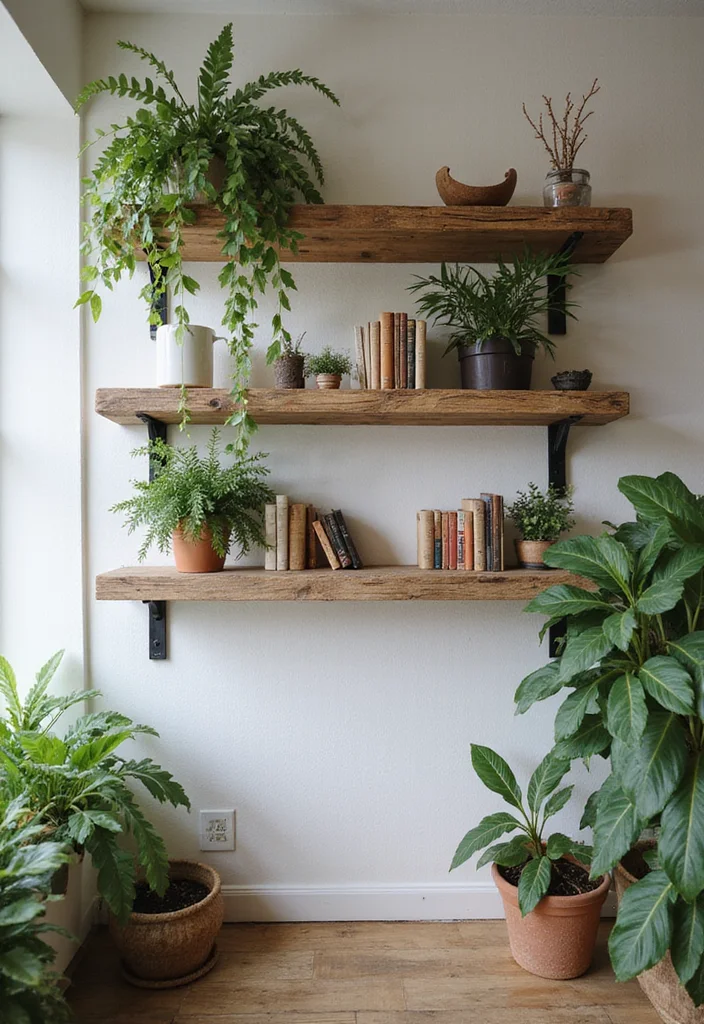 Crafts for Adults Home Decor: A Stylish Guide with 20 Sophisticated DIY Inspirations - 1. Reclaimed Wood Shelves