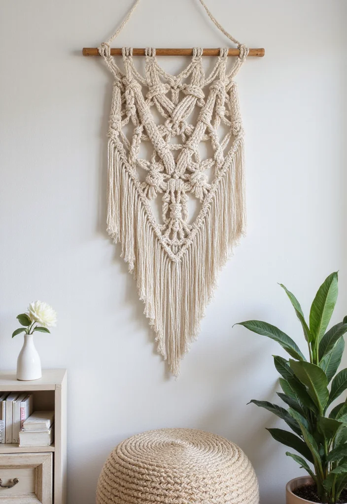 Crafts for Adults Home Decor: A Stylish Guide with 20 Sophisticated DIY Inspirations - 5. Eco-Friendly Macrame Wall Hangings