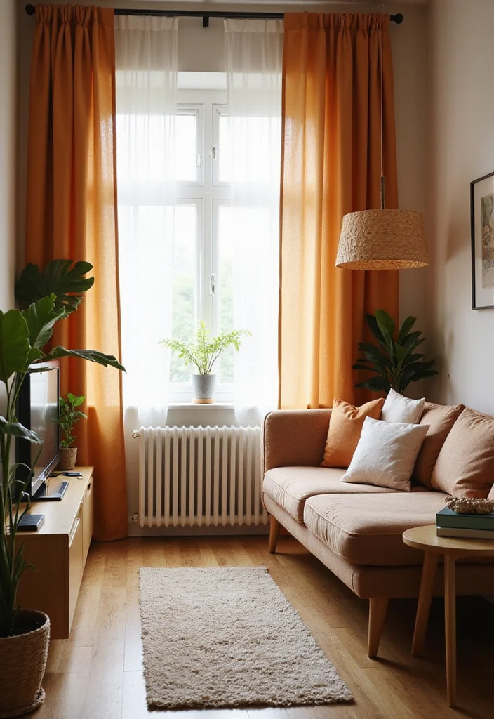 Cute Home Decor Ideas Living Room: A Delightful Guide with 18 Cozy & Charming Inspirations - 11. Stylish Curtains