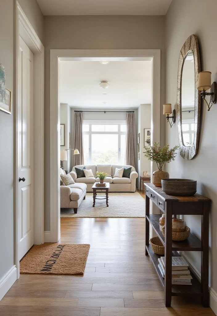 Cute Home Decor Ideas Living Room: A Delightful Guide with 18 Cozy & Charming Inspirations - 16. Inviting Entryway Touches