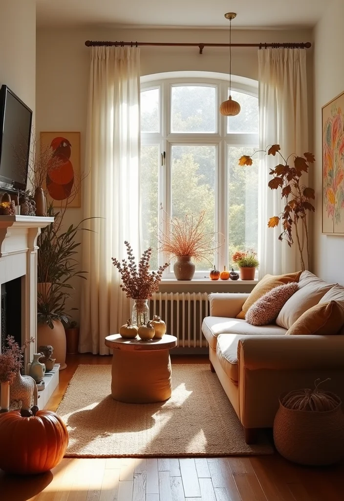 Cute Home Decor Ideas Living Room: A Delightful Guide with 18 Cozy & Charming Inspirations - 18. Seasonal Decor Changes