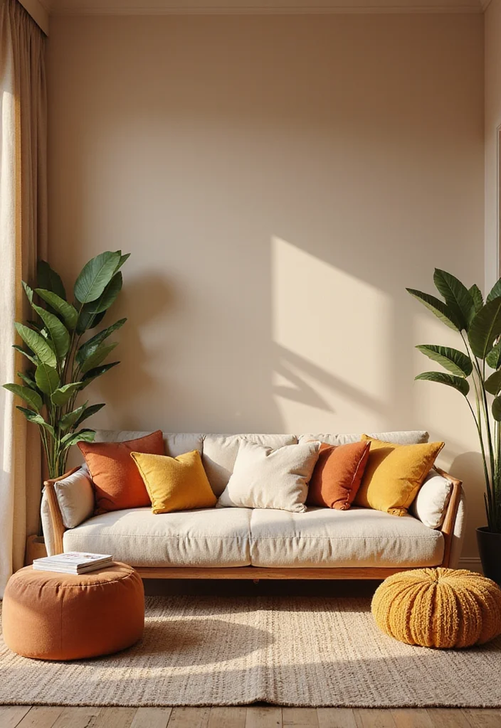 Cute Home Decor Ideas Living Room: A Delightful Guide with 18 Cozy & Charming Inspirations - 8. Warm Color Palette