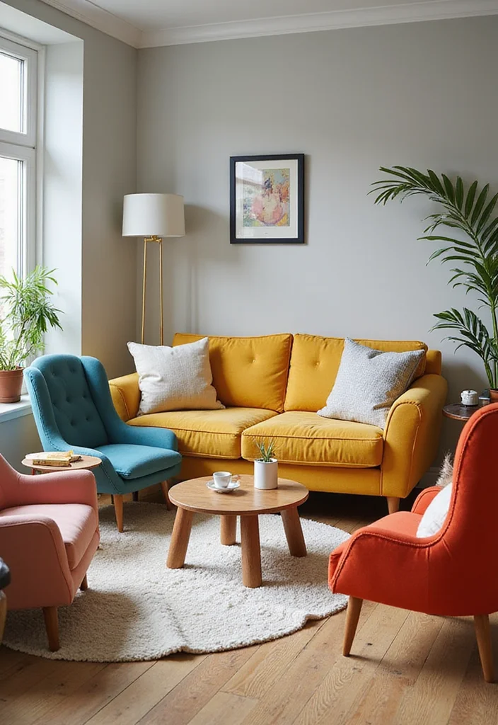 Cute Home Decor Ideas Living Room: A Delightful Guide with 18 Cozy & Charming Inspirations - 9. Whimsical Furniture