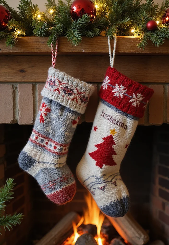 DIY Christmas Decorations for Home Decor: A Festive Guide with 20 Cozy Holiday Inspirations - 2. Upcycled Sweater Stockings
