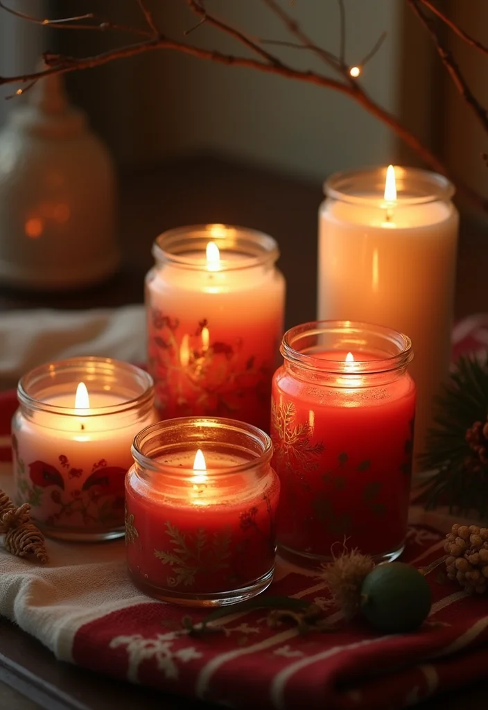 DIY Christmas Decorations for Home Decor: A Festive Guide with 20 Cozy Holiday Inspirations - 7. Holiday Scented Candles