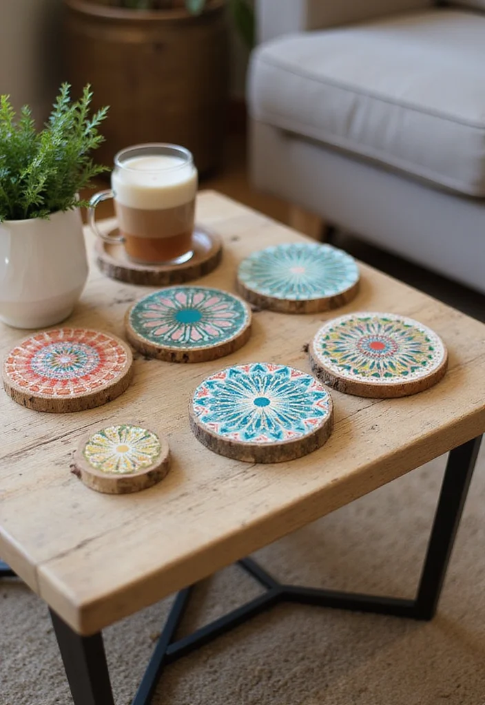 DIY Crafts for Home Decor: A Creative Guide with 17 Easy Handmade Inspirations - 11. Handmade Coasters