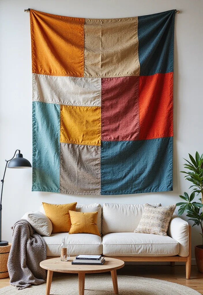 DIY Crafts for Home Decor: A Creative Guide with 17 Easy Handmade Inspirations - 14. Fabric Wall Hangings