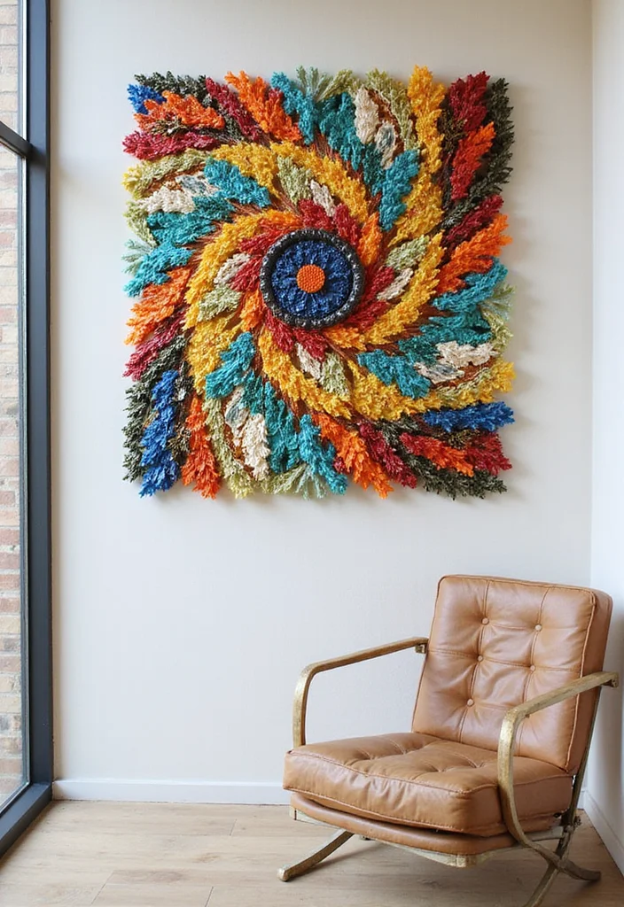 DIY Crafts for Home Decor: A Creative Guide with 17 Easy Handmade Inspirations - 17. Eco-Friendly Wall Artwork