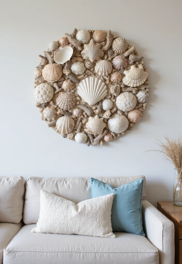 DIY Crafts for Home Decor: A Creative Guide with 17 Easy Handmade Inspirations - 6. Seashell Wall Hangings