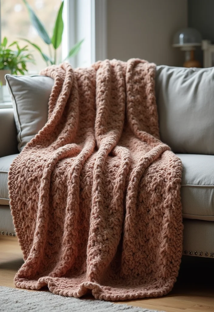 DIY Creative Crafts Home Decor: A Handmade Guide with 17 Charming Craft Inspirations - 13. Colorful Knitted Throws