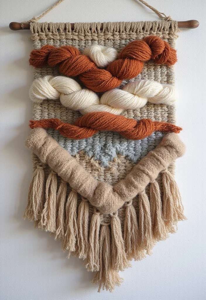 DIY Creative Crafts Home Decor: A Handmade Guide with 17 Charming Craft Inspirations - 15. DIY Woven Wall Art