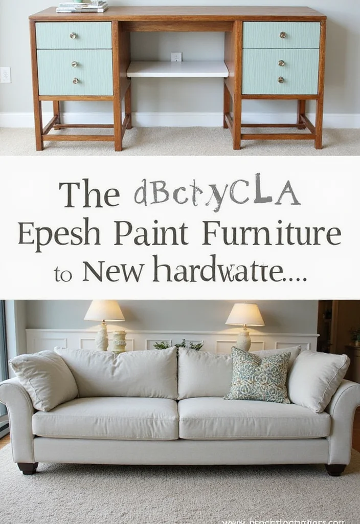 DIY Creative Crafts Home Decor: A Handmade Guide with 17 Charming Craft Inspirations - 16. Upcycled Furniture Makeover