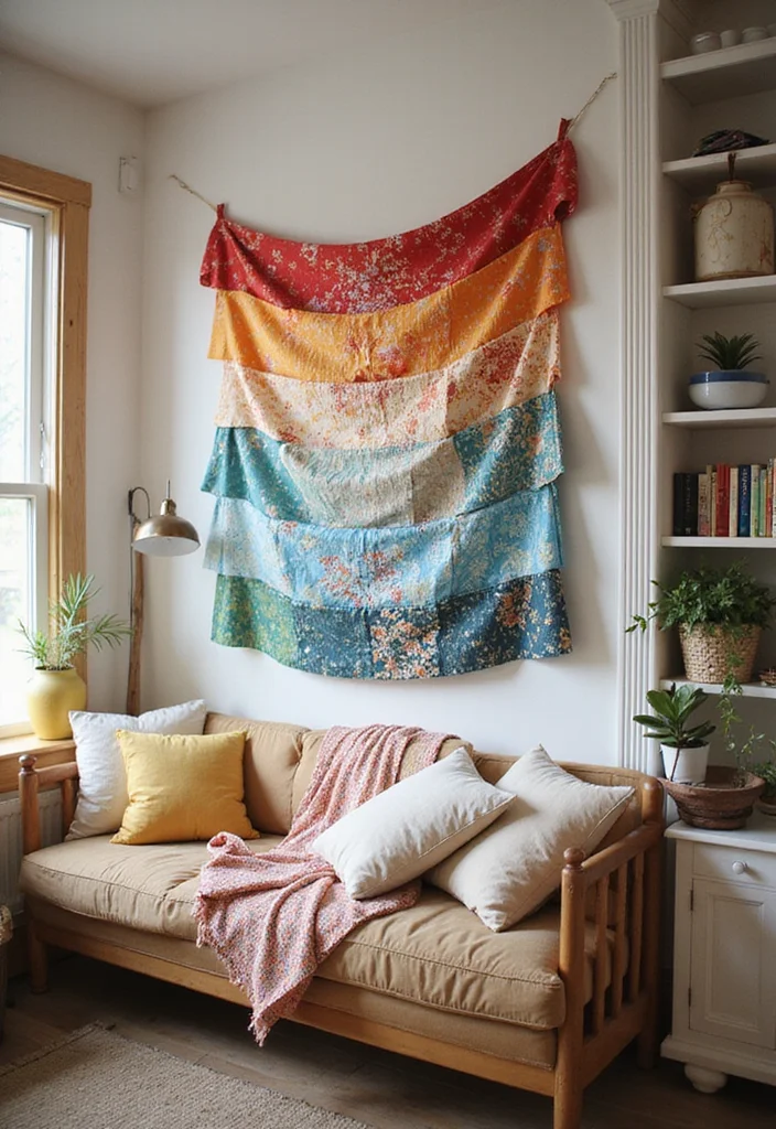 DIY Creative Crafts Home Decor: A Handmade Guide with 17 Charming Craft Inspirations - 6. Fabric Scrap Banners