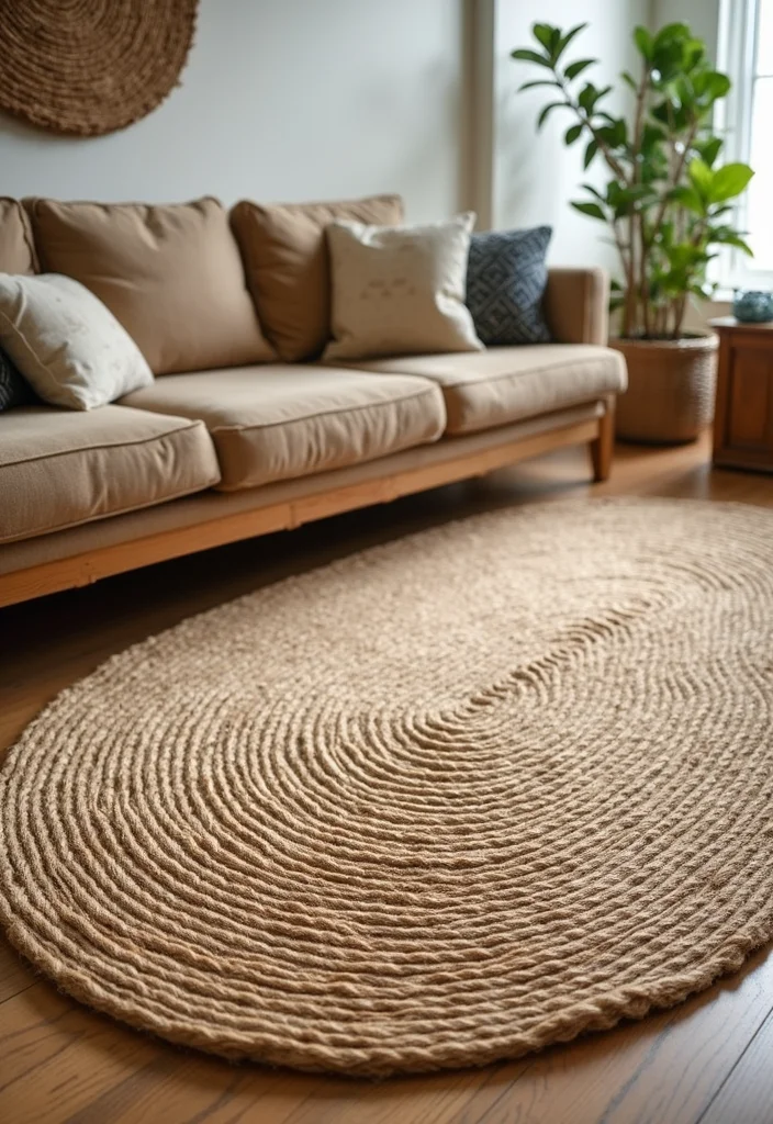 DIY Creative Crafts Home Decor: A Handmade Guide with 17 Charming Craft Inspirations - 7. DIY Jute Rugs