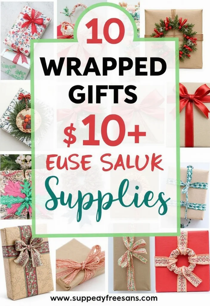 DIY Home Decor Dollar Store: A Creative Guide with 17 Budget-Friendly Craft Inspirations - 14. Creative Gift Wrap