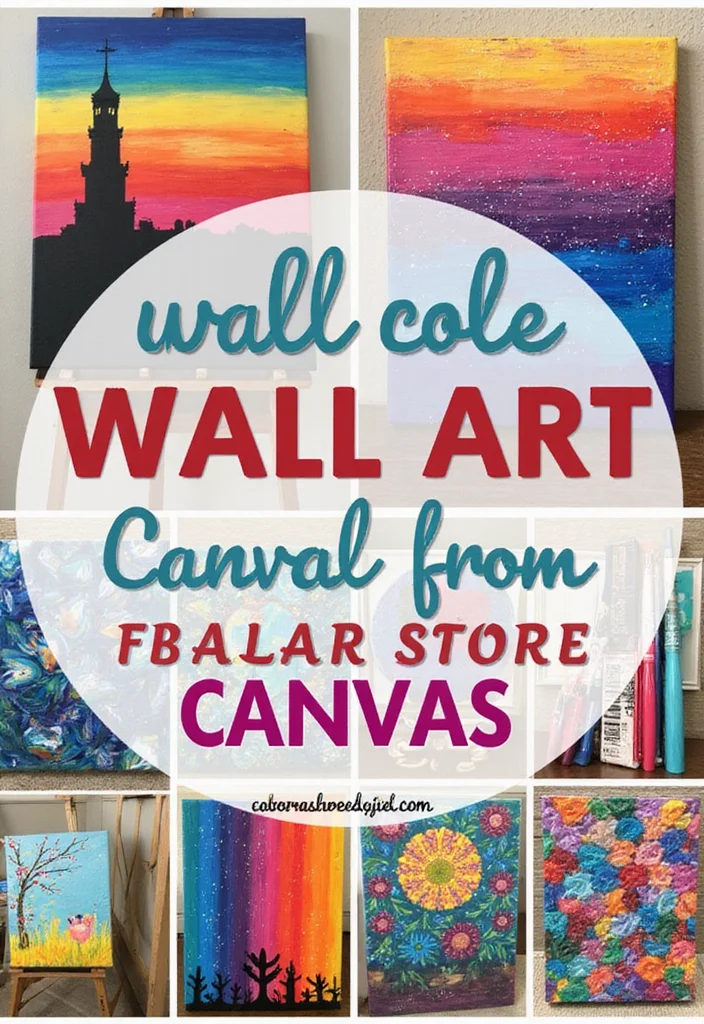 DIY Home Decor Dollar Store: A Creative Guide with 17 Budget-Friendly Craft Inspirations - 3. Fun Wall Art