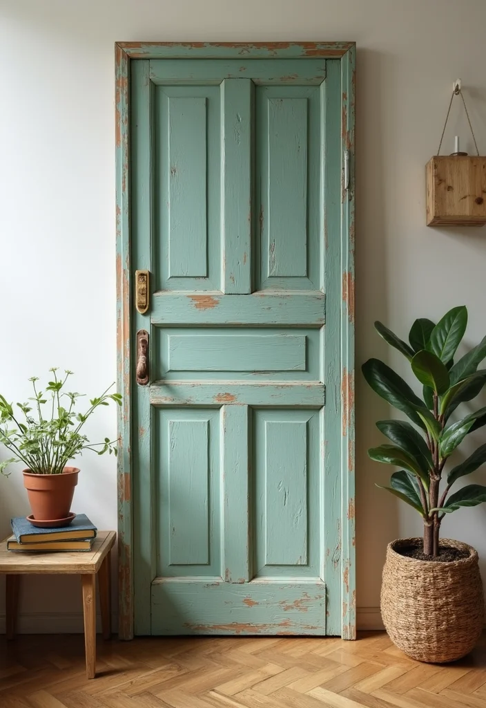 DIY Home Decor Easy Creative: A Simple Guide with 20 Beginner-Friendly Craft Inspirations - 12. Upcycled Door Table