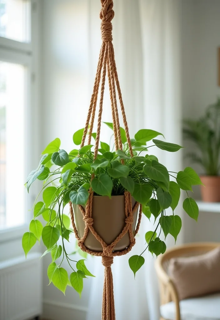 DIY Home Decor Easy Creative: A Simple Guide with 20 Beginner-Friendly Craft Inspirations - 8. Macramé Plant Hangers