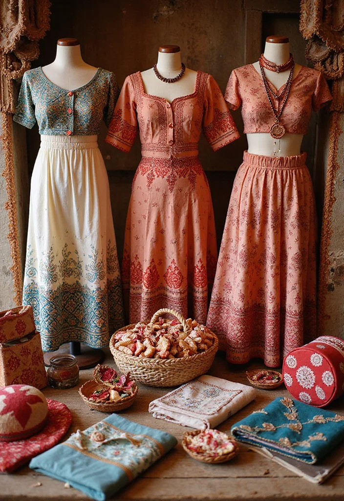 DIY Mehendi Decor Ideas at Home: A Traditional Guide with 19 Colorful Celebration Inspirations - 15. Mehendi Inspired Clothing Display