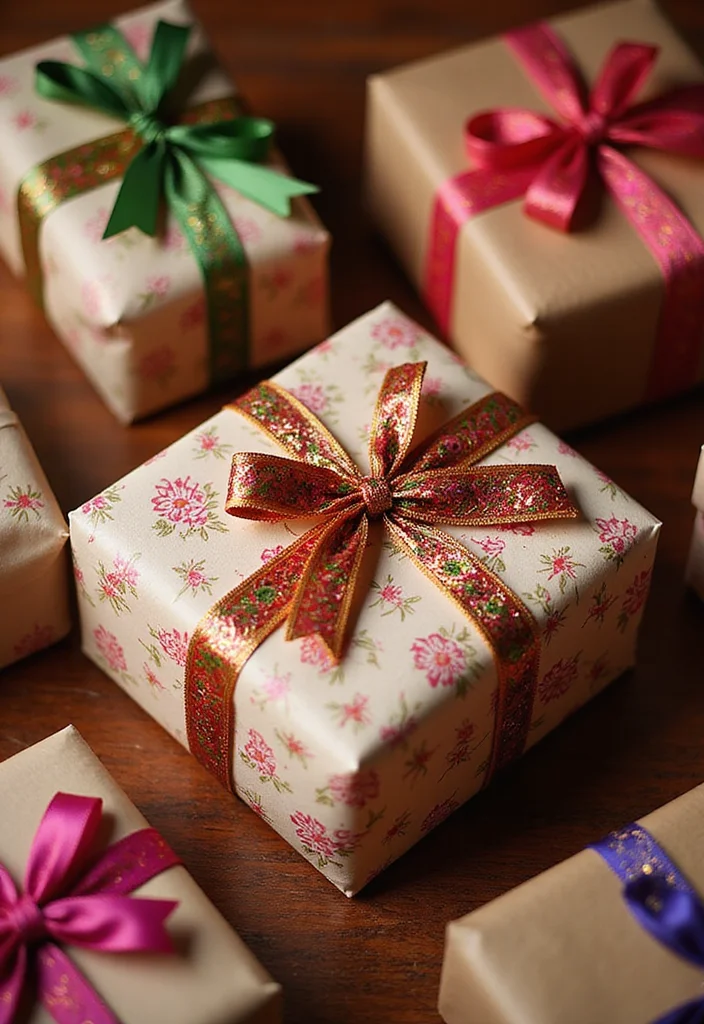 DIY Mehendi Decor Ideas at Home: A Traditional Guide with 19 Colorful Celebration Inspirations - 18. Mehendi-Themed Gift Wrapping