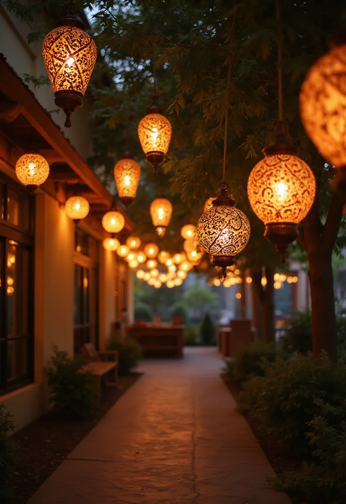 DIY Mehendi Decor Ideas at Home: A Traditional Guide with 19 Colorful Celebration Inspirations - 3. Mehendi-Inspired Lanterns