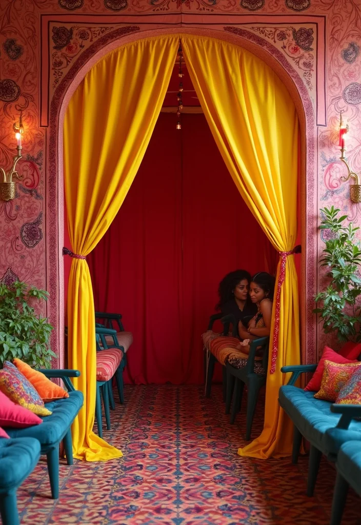 DIY Mehendi Decor Ideas at Home: A Traditional Guide with 19 Colorful Celebration Inspirations - 8. Mehendi Design Photo Booth