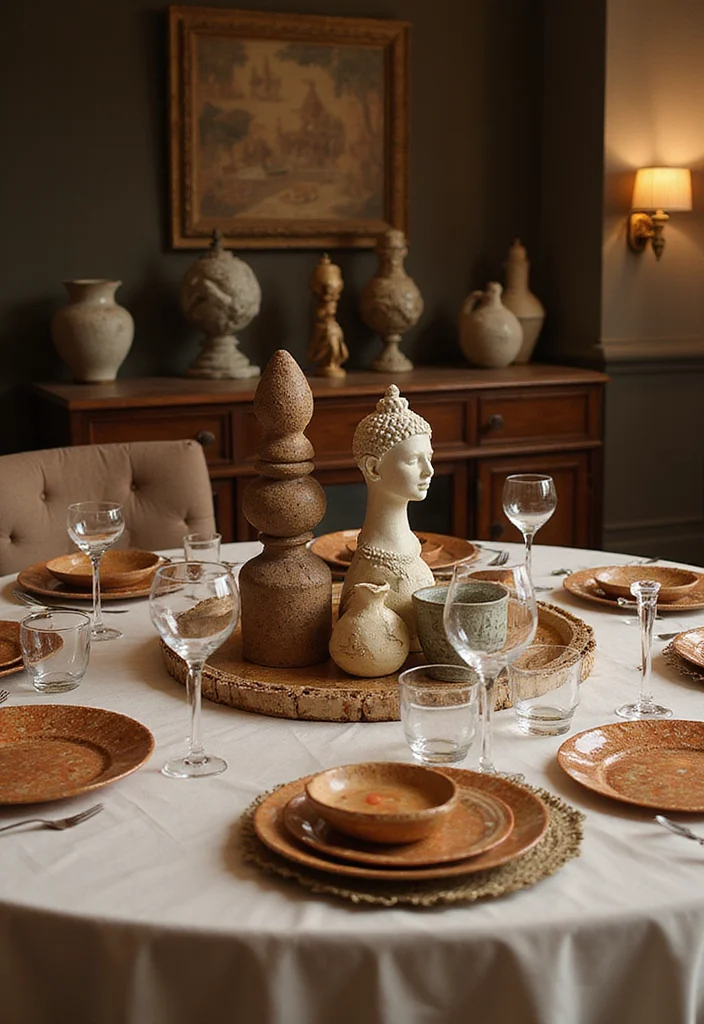 Dining Table Decor Indian Home: A Cultural Guide with 20 Elegant Dining Inspirations - 10. Incorporating Artifacts