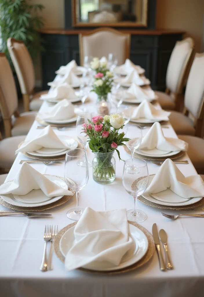 Dining Table Decor Indian Home: A Cultural Guide with 20 Elegant Dining Inspirations - 18. Elegant Napkin Folding