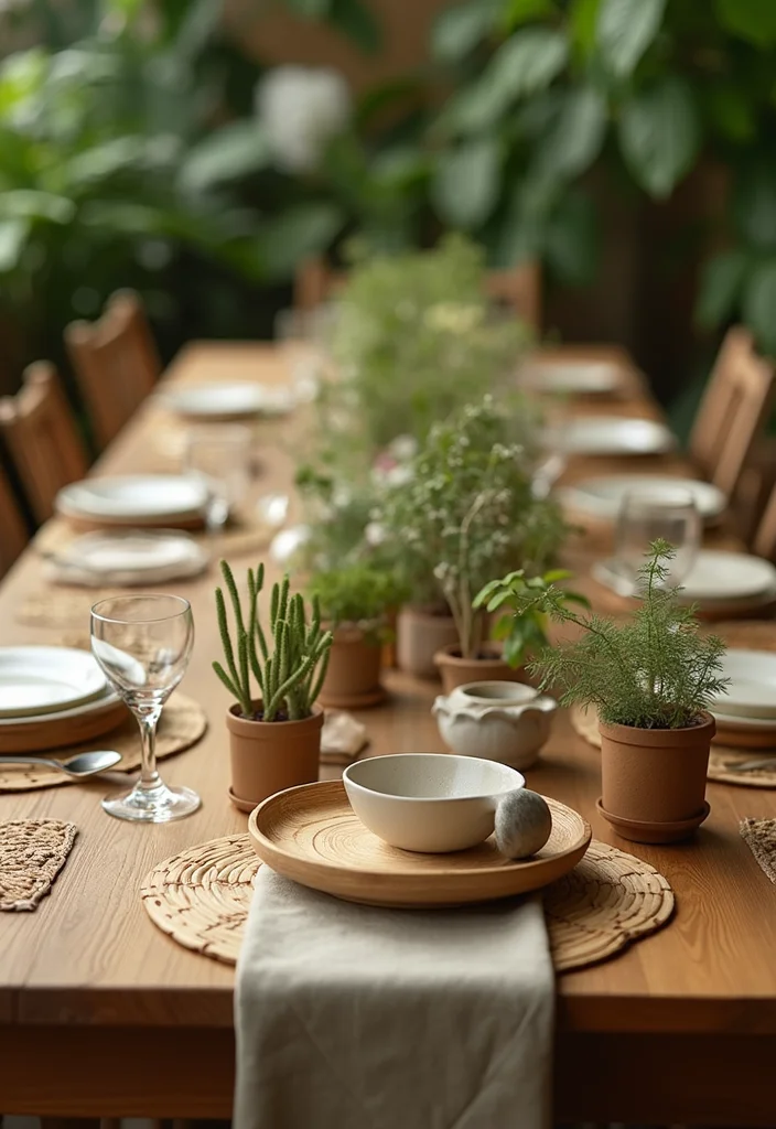 Dining Table Decor Indian Home: A Cultural Guide with 20 Elegant Dining Inspirations - 6. Incorporating Natural Elements