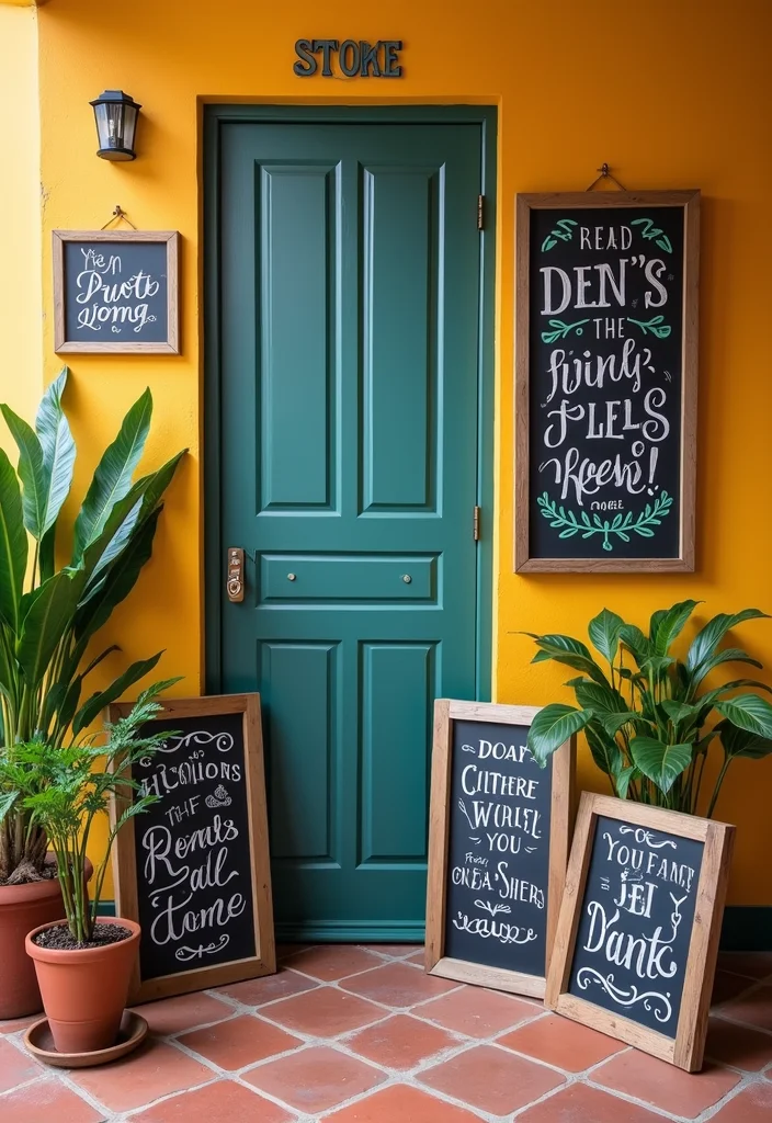 Dollar Tree DIY Home Decor: A Budget-Smart Guide with 19 Simple Crafting Inspirations - 13. Fun Chalkboard Signs