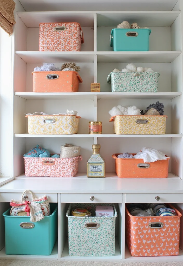 Dollar Tree DIY Home Decor: A Budget-Smart Guide with 19 Simple Crafting Inspirations - 18. DIY Storage Bins