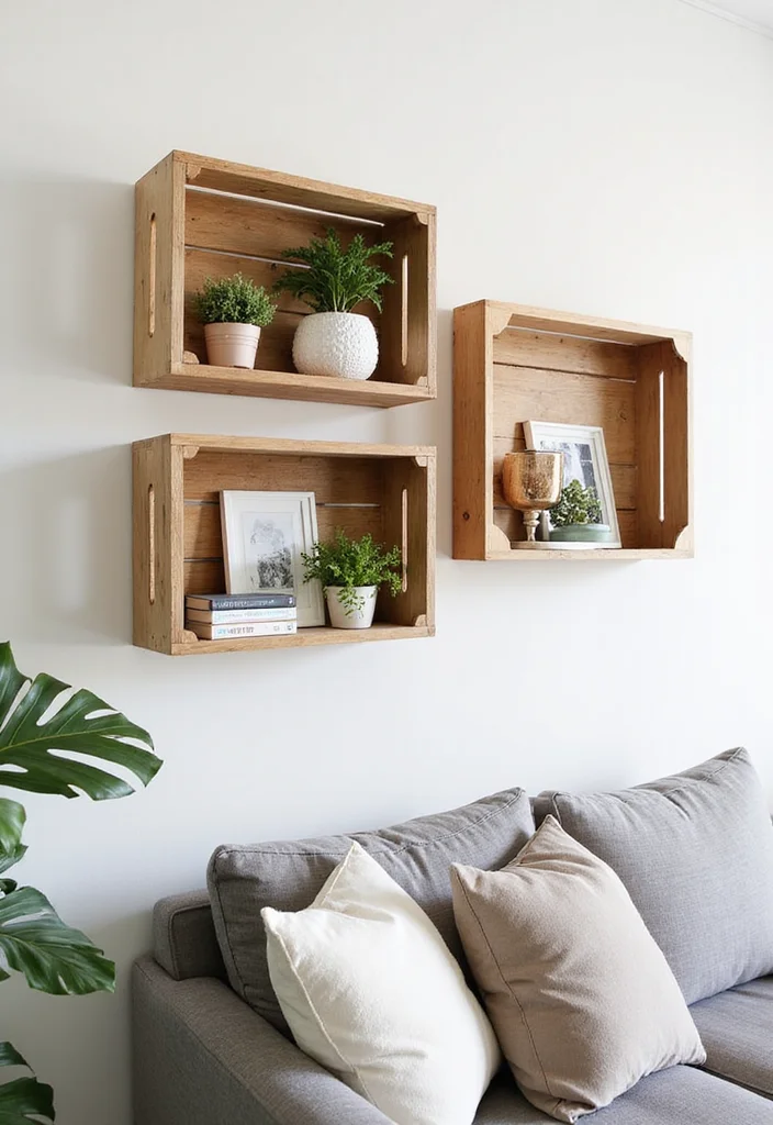 Dollar Tree DIY Home Decor: A Budget-Smart Guide with 19 Simple Crafting Inspirations - 7. Floating Shelves