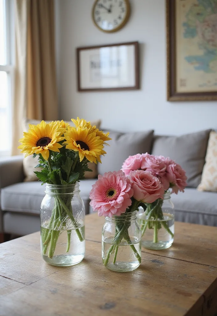 Dollar Tree Home Decor Ideas DIY: A Budget-Friendly Guide with 17 Creative Styling Inspirations - 16. Budget-Friendly Flower Arrangements