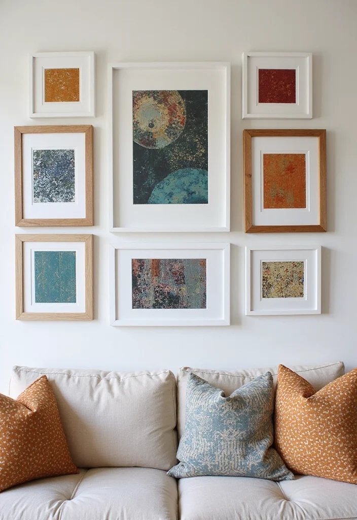 Dollar Tree Home Decor Ideas DIY: A Budget-Friendly Guide with 17 Creative Styling Inspirations - 2. Chic Fabric Wall Art