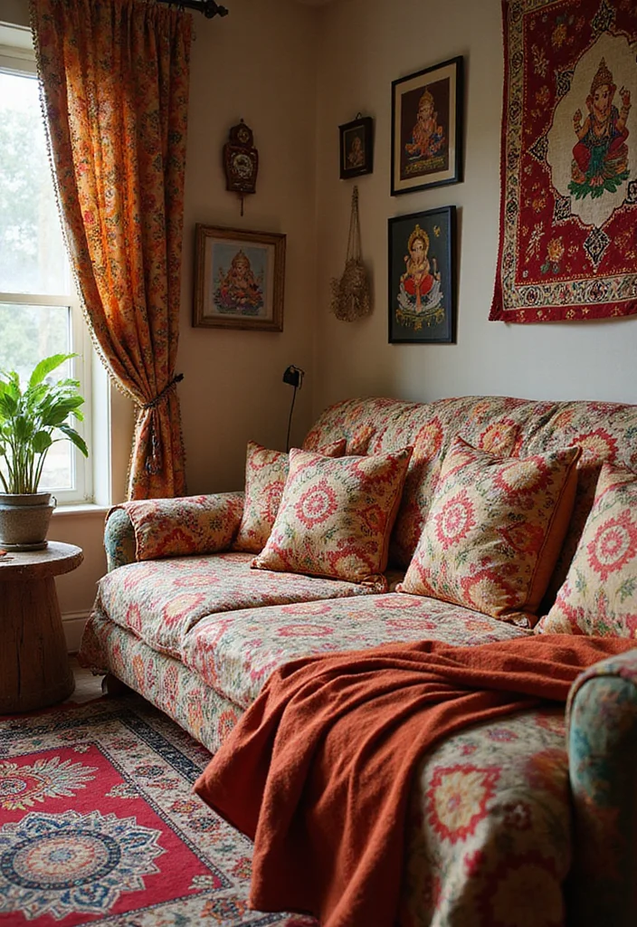 Ganesh Decoration Ideas Home Decor: A Spiritual Guide with 20 Auspicious Festive Inspirations - 7. Ganesh-Inspired Textiles