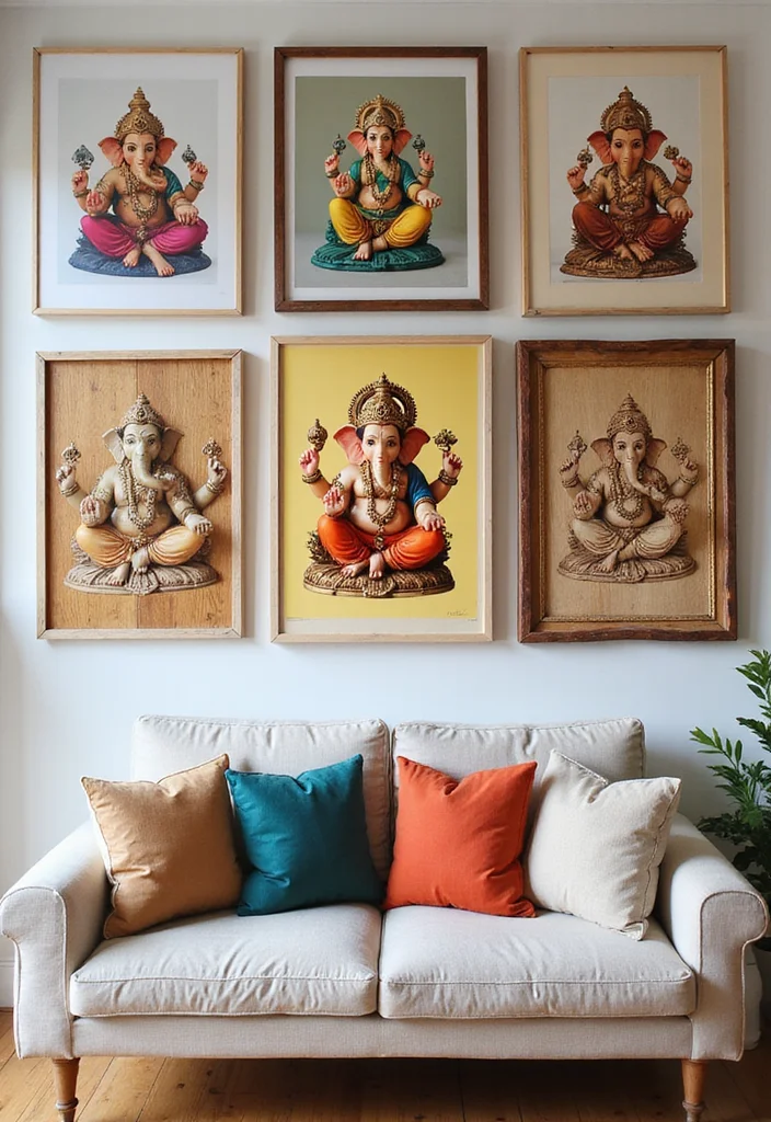 Ganesha Decoration Ideas Home Decor: A Traditional Guide with 20 Festival-Ready Inspirations - 2. Ganesha Wall Art
