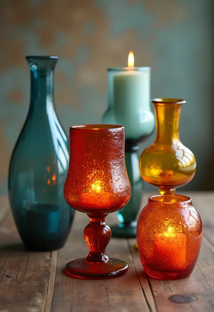 Goodwill Finds Thrifting Home Decor: A Treasure-Hunt Guide with 18 Upcycled Inspirations - 3. Artistic Glassware: From Ordinary to Extraordinary