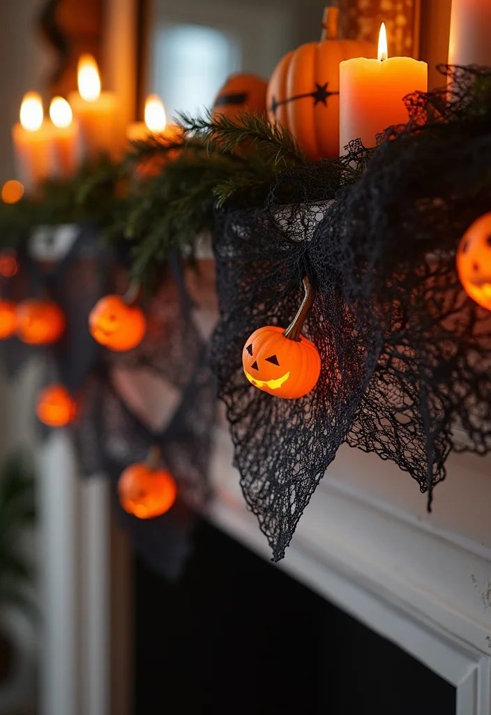 Halloween Decor Ideas for the Home: A Spooky-Chic Guide with 17 Seasonal Styling Inspirations - 14. Halloween-Themed Garlands
