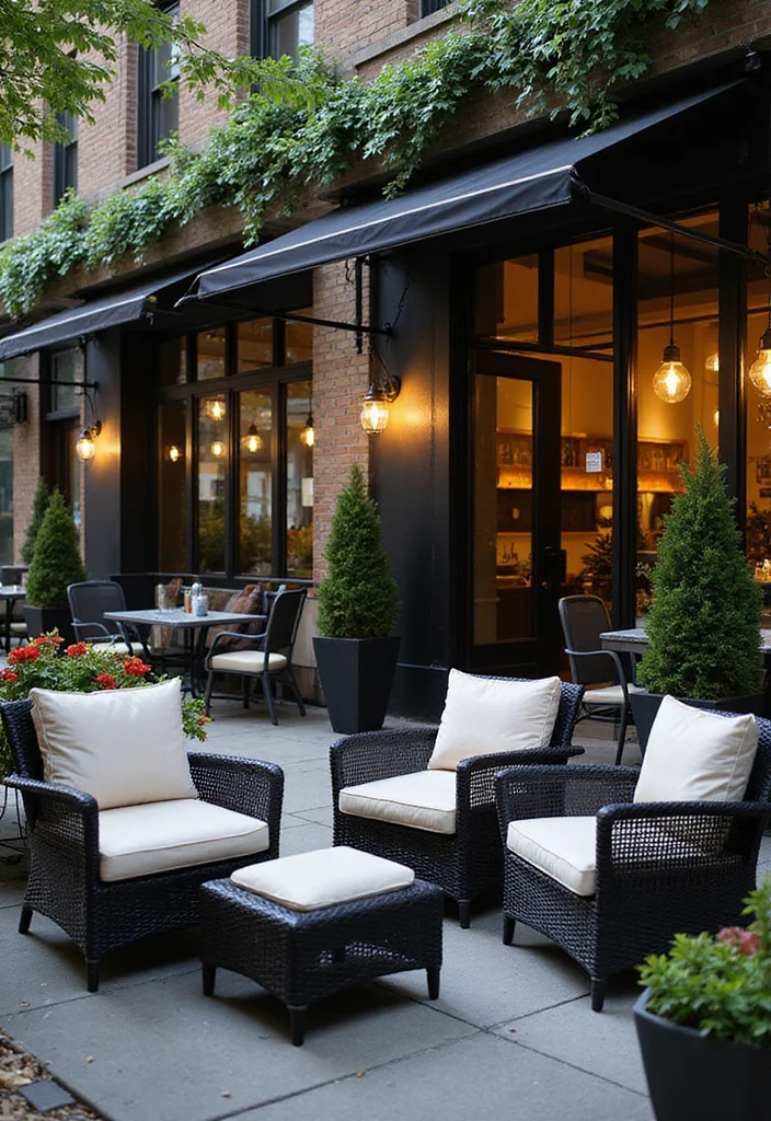 Home Decor Ideas Black and White: A Minimalist Guide with 17 Elegant Monochrome Inspirations - 11. Monochrome Outdoor Spaces