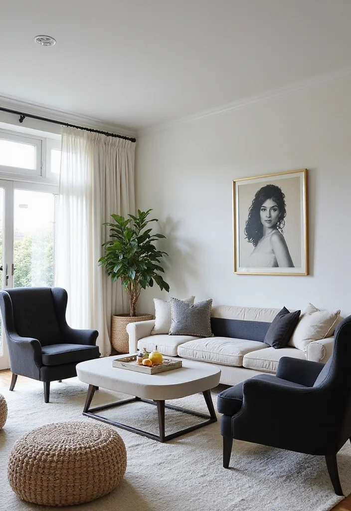 Home Decor Ideas Black and White: A Minimalist Guide with 17 Elegant Monochrome Inspirations - 12. Chic Black and White Accent Chairs