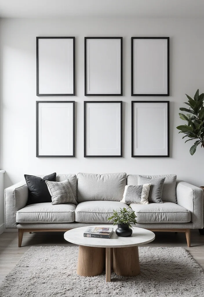 Home Decor Ideas Black and White: A Minimalist Guide with 17 Elegant Monochrome Inspirations - 14. Creative Black and White Wall Art