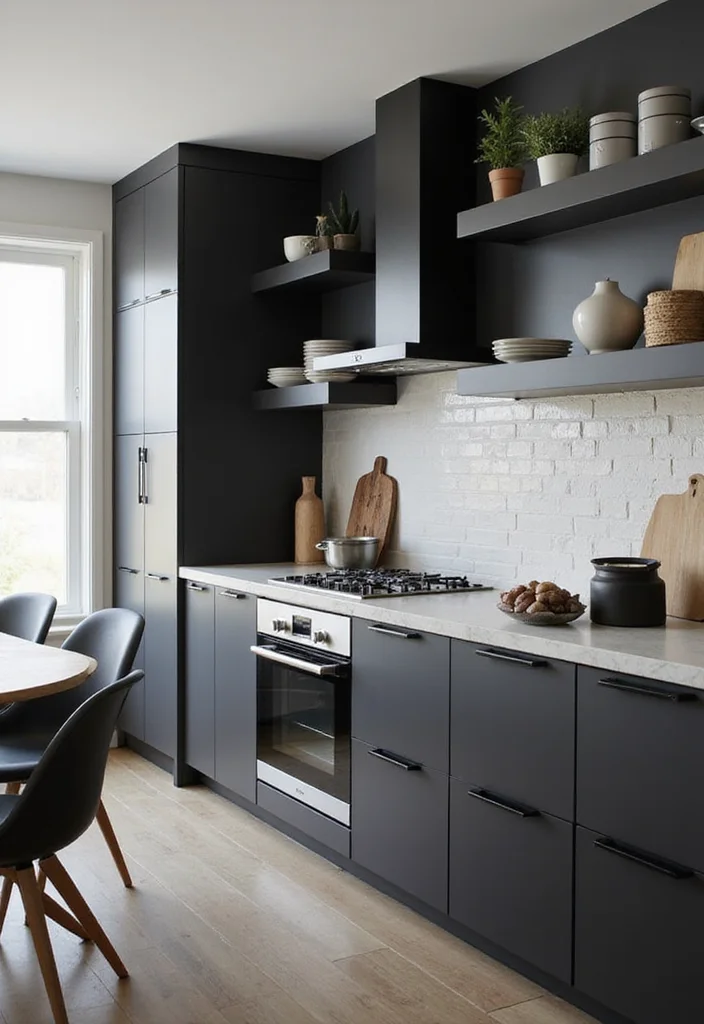 Home Decor Ideas Black and White: A Minimalist Guide with 17 Elegant Monochrome Inspirations - 7. Black and White Kitchen Accents