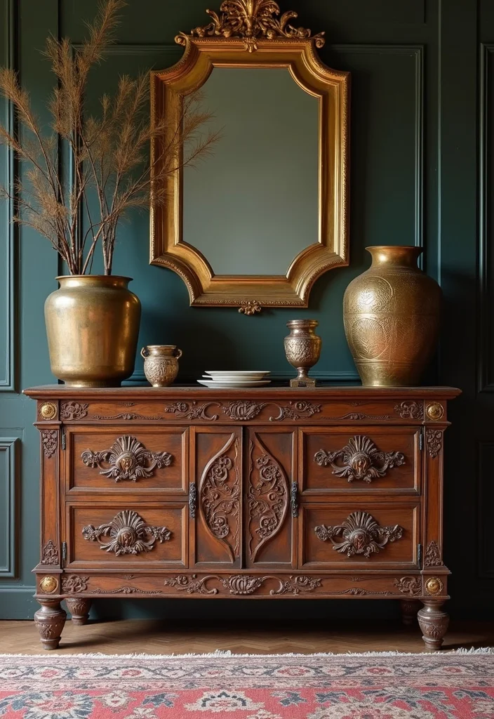 Home Decor Ideas Indian Style: A Vibrant Guide with 19 Cultural Interior Inspirations - 17. Antique Finds